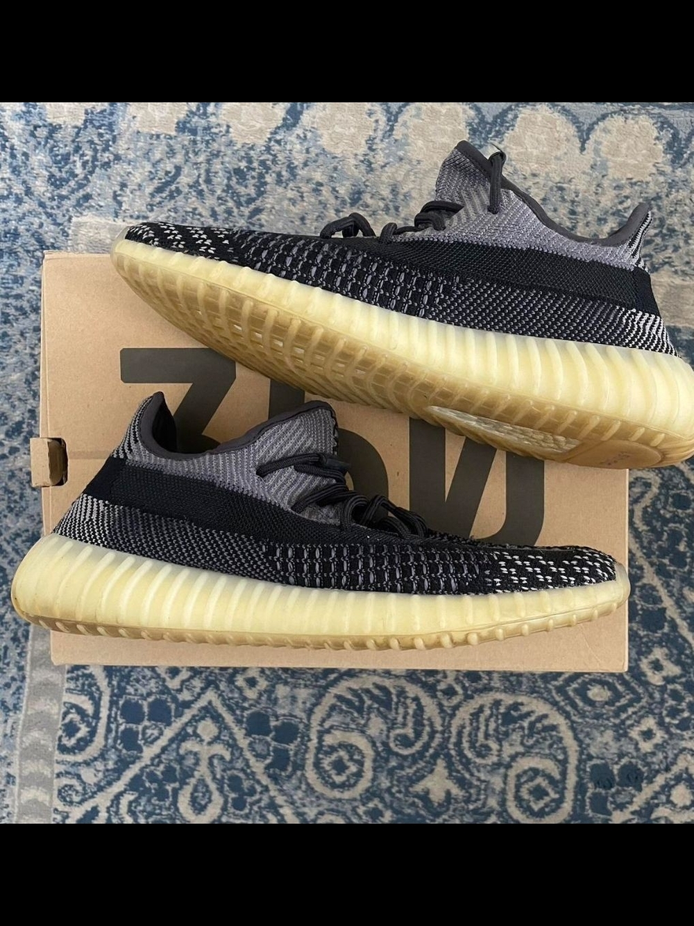 Yeezy Boost 350 V2 Black & Grey with Gum Sole